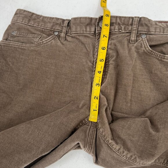 Eddie Bauer Women's 12 Boyfriend Fit Corduroy Pants Brown Stretch Relaxed Leg - Picture 6 of 13